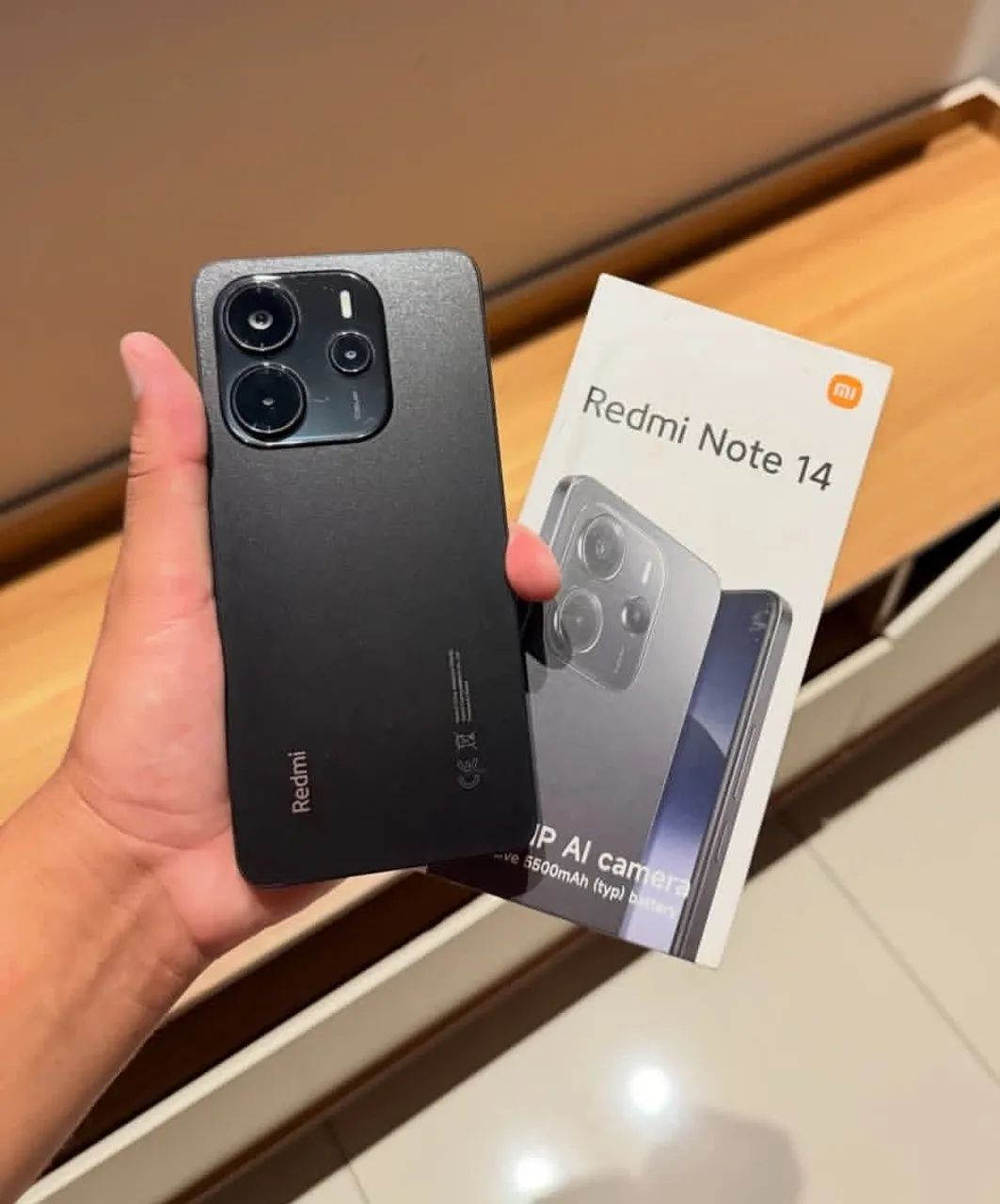 Redmi Note 14 256GB completo na caixa