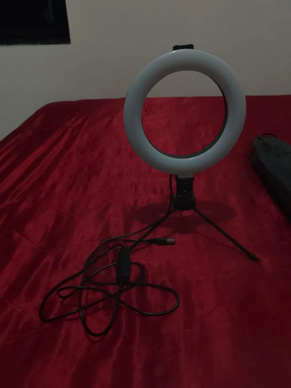 Tripé de luz/ softbox & Ring light com mini tripé - Foto 3