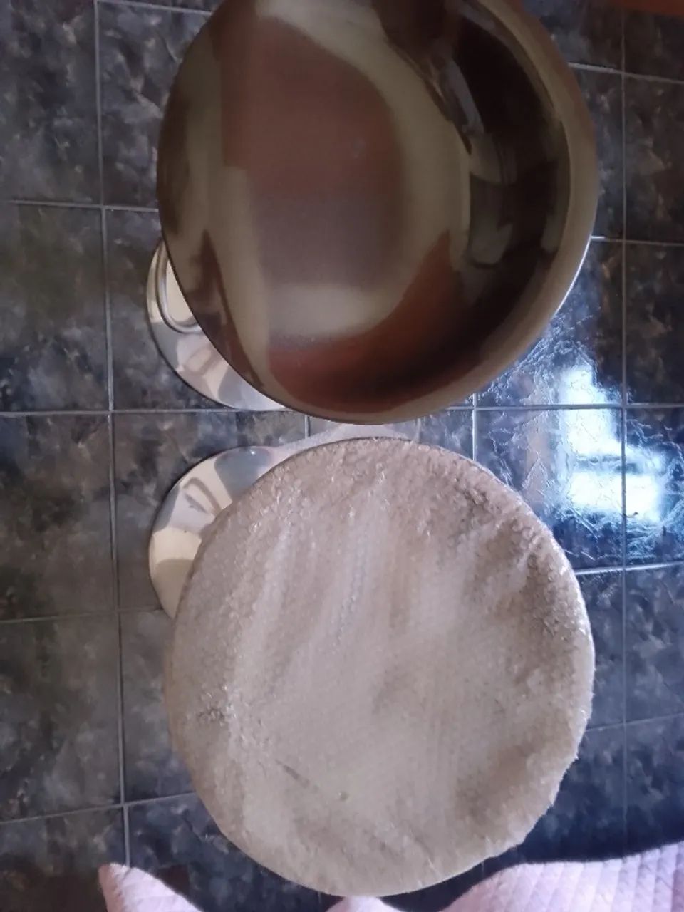 Banqueta Alta Giratória Marrom VALOR 2 Peças
