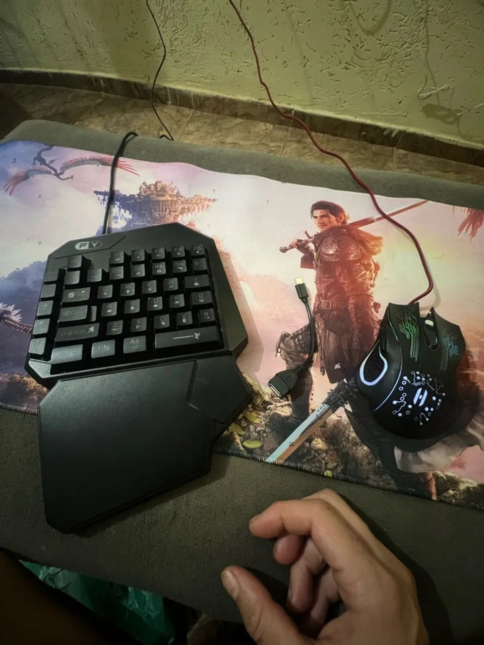 Mouse e teclado top com led  - Foto 3