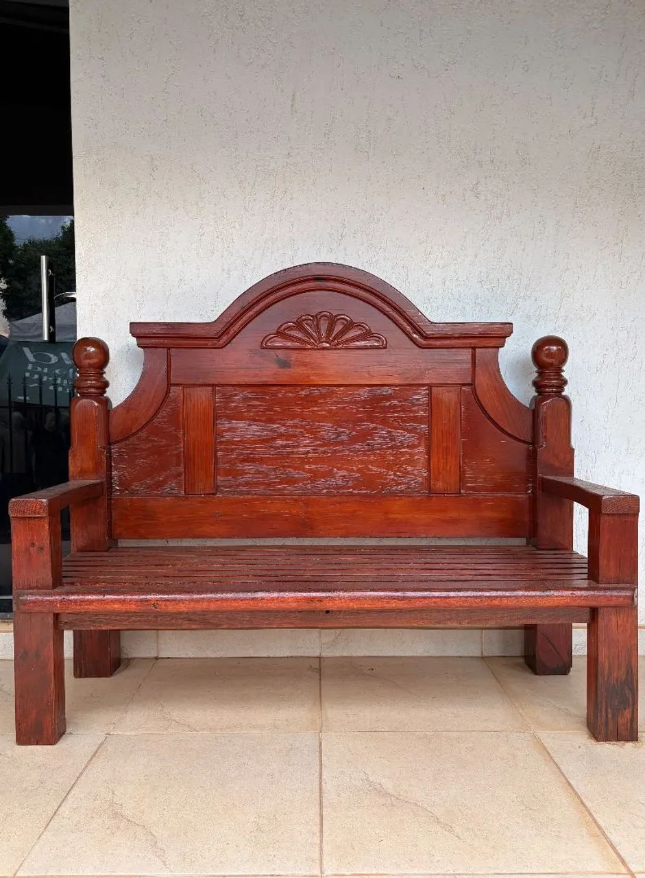 Banco Rústico de Madeira 
