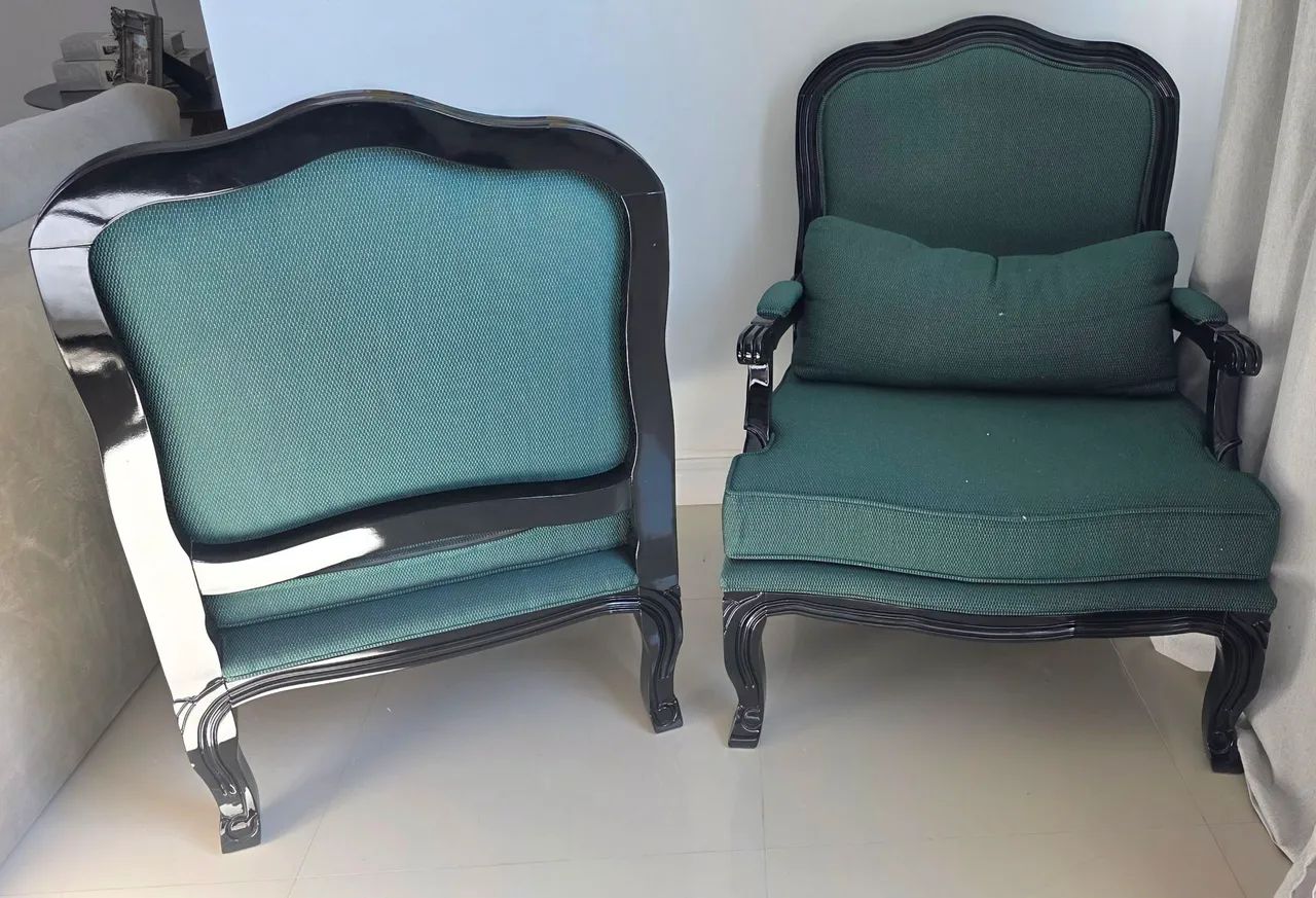 Vendo 2 cadeiras estilo Luis XV - Foto 5