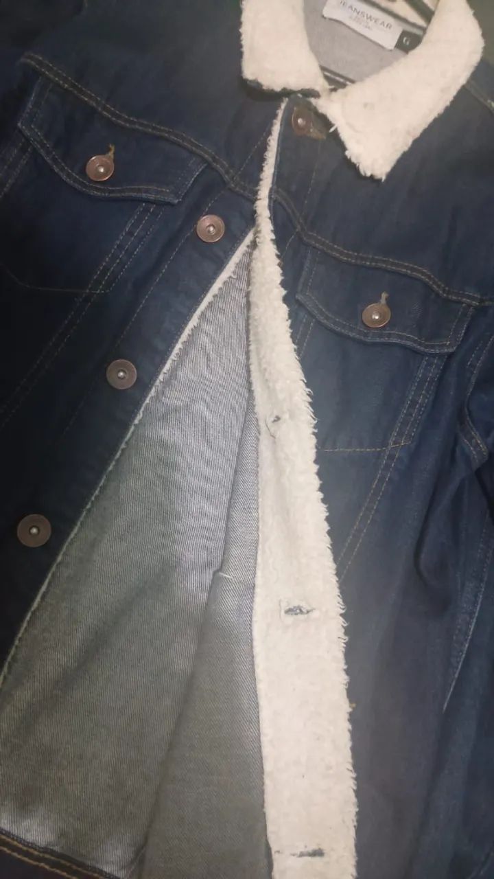Jaqueta Jeans Golã de Lã - Foto 5