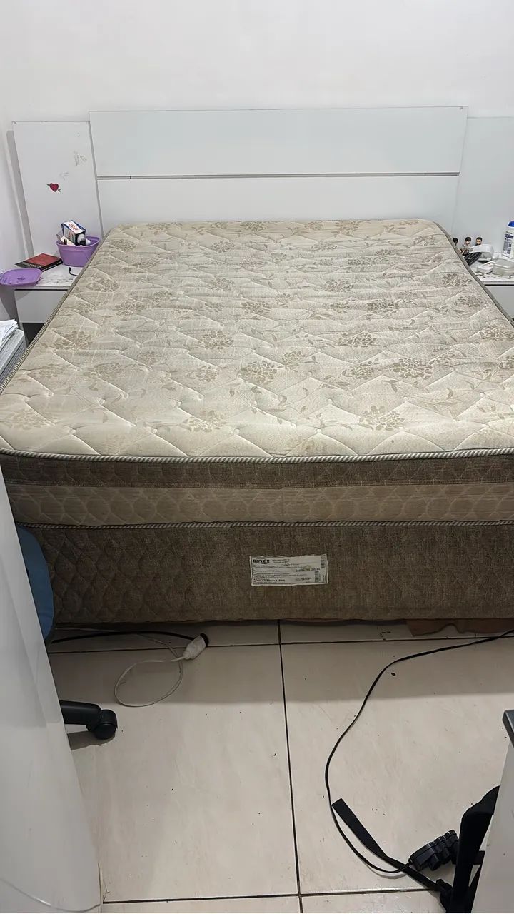 Cama box casal + colchão  - Foto 2