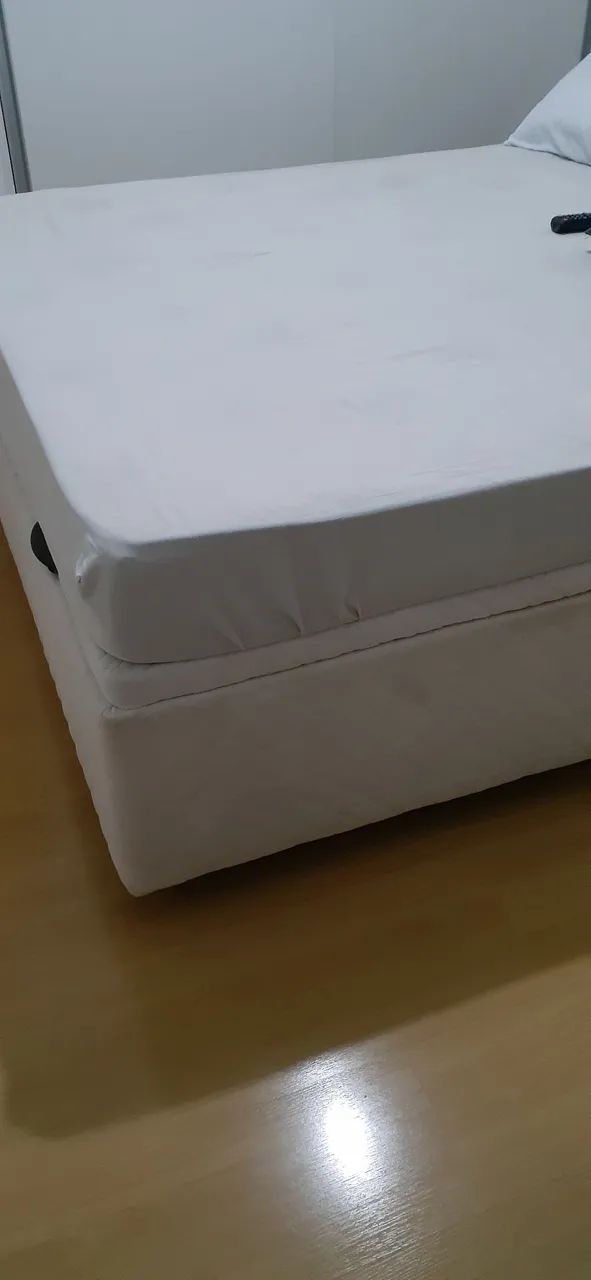 Cama Box bau casal + colchão  - Foto 2