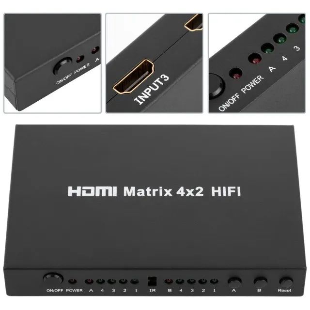 HDMI splitter Matrix 4x2 HIFI - Foto 2