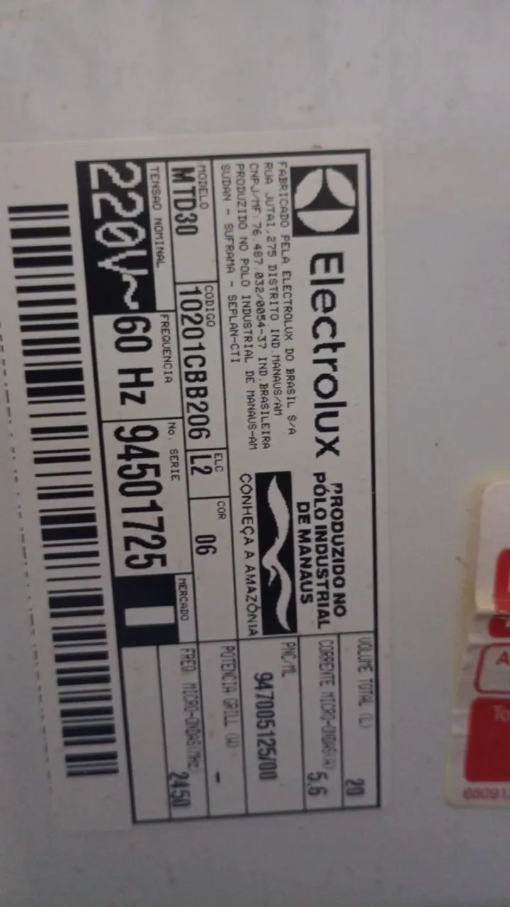 Microondas Electrolux 20 litros  - Foto 2