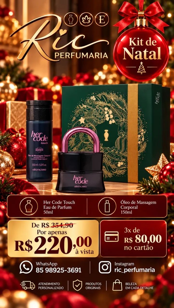 Kits de Natal Boticário  - Foto 2