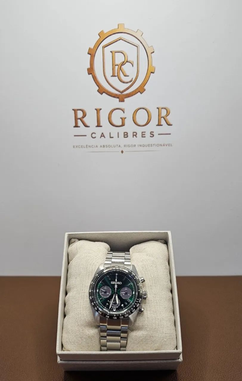 Relógio Seiko Prospex Speedtimer SSC933P1 Deep Green - Foto 5