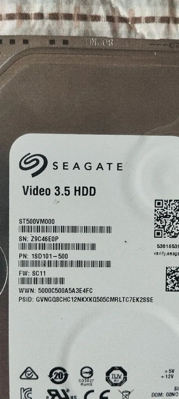 HD Seagate ST500VM000 original para DVR - Foto 3
