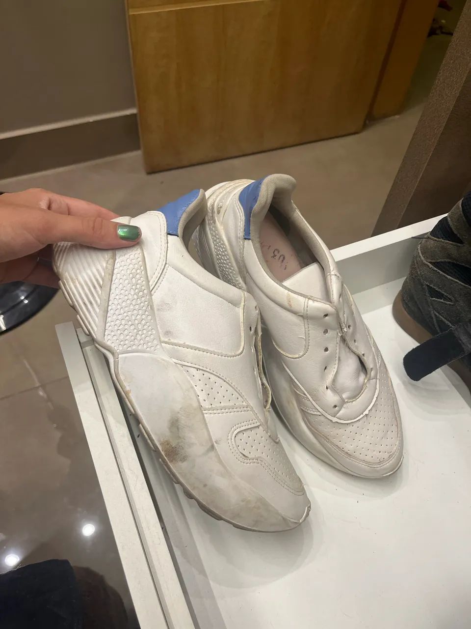 Tenis Plataforma branco - Foto 3