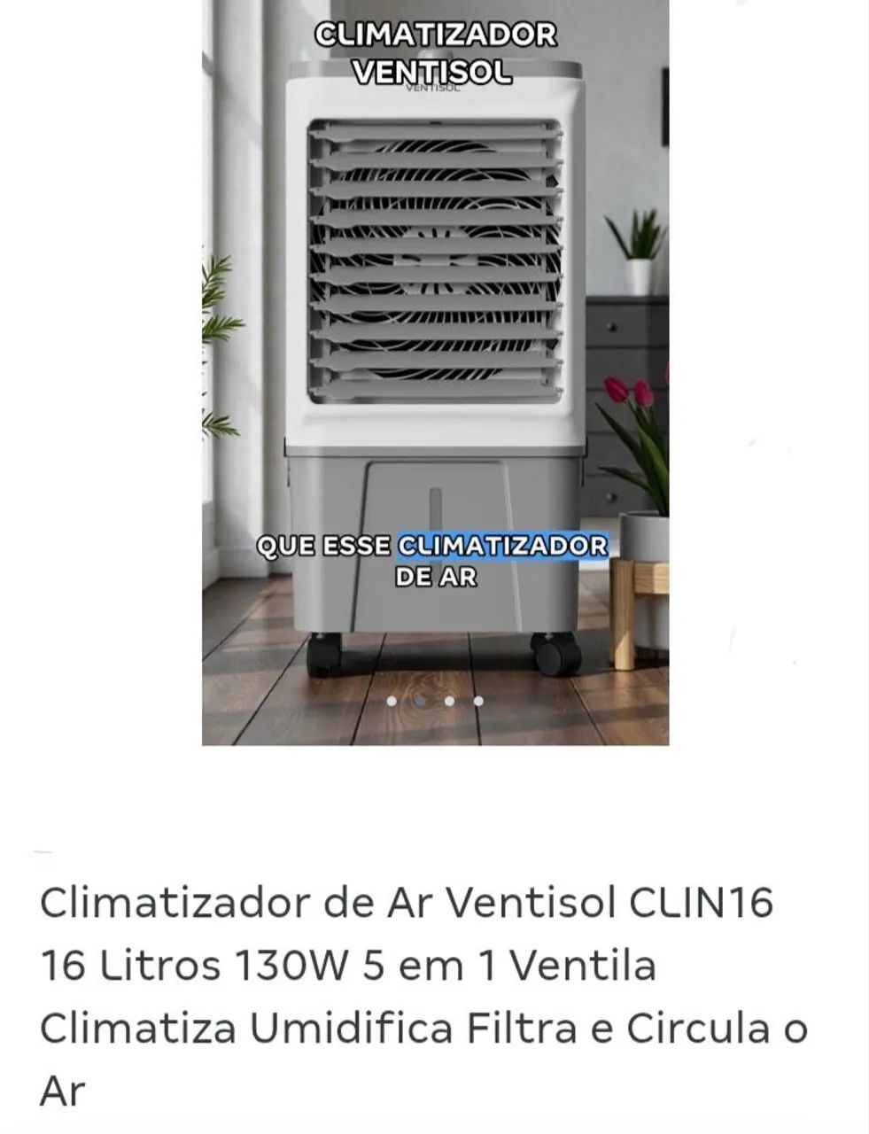 Vendo climatizador 
