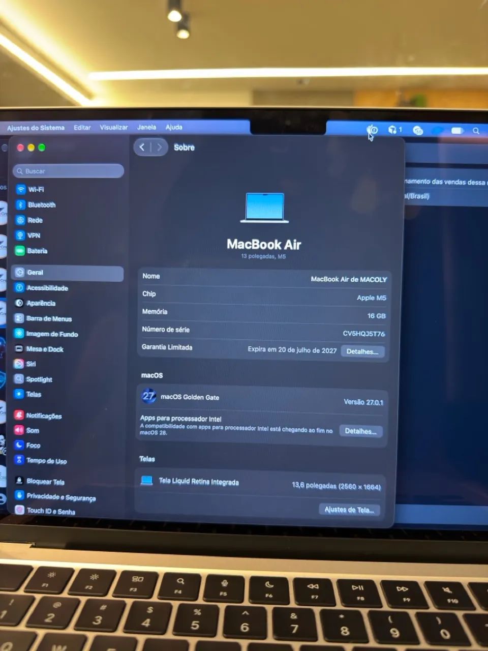 MACBOOK AIR M5 - 13 POLEGADAS | 16GB RAM | 512GB SSD - Foto 2