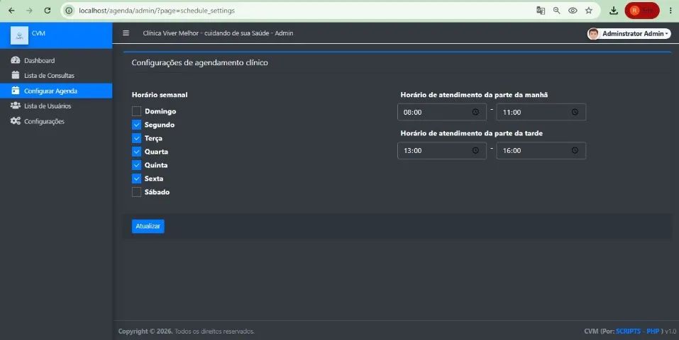 Sistema de agenda para clínicas em PHP 8.2 e Mysql - Foto 4