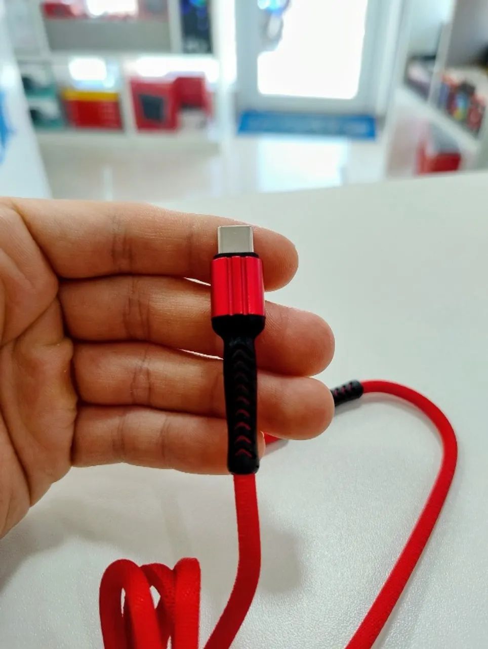 Cabo C3Tech CB-P160RD/CB-P150RD 1m 3A USB-C - Foto 4