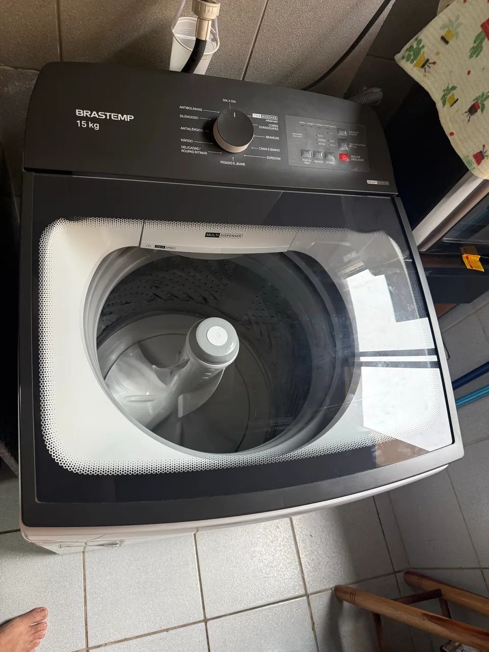 Máquina de lavar Brastemp 15 kg ótima  frete por conta da pessoa. 