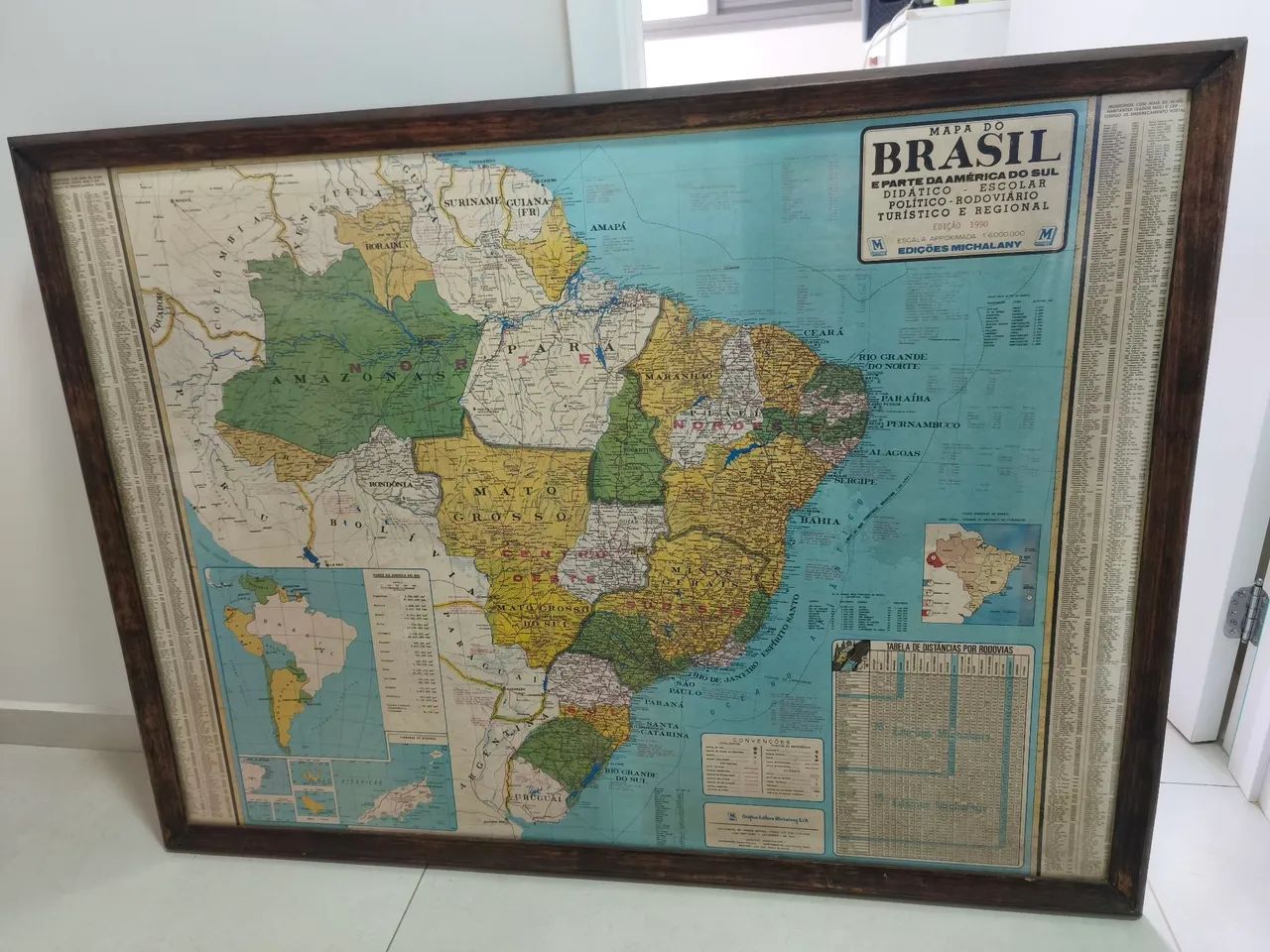 MAPA DO BRASIL ANTIGO - MICHALANY - EDIÇÃO 1990