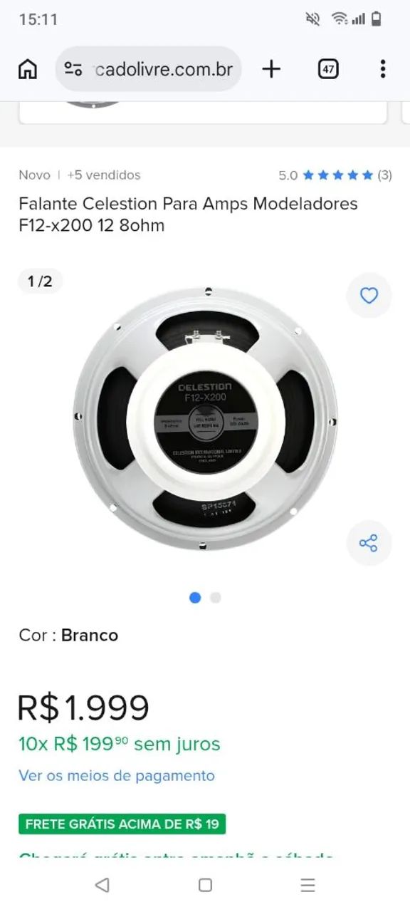 Caixa FRFR ROX STAGE (zerada) - Equipamentos e Acessórios de Som
