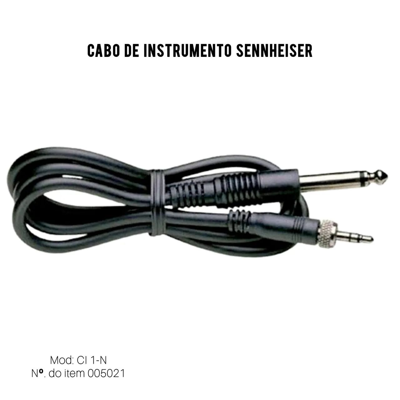 CABO PARA INSTRUMENTO SENNHEISER CI1 ORIGINAL 3,5 MM PARA P10 (TS)