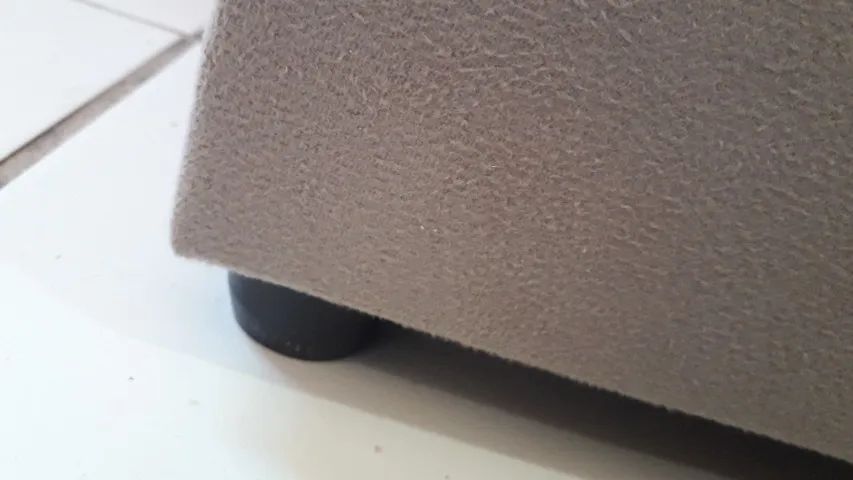 Puffbaú 1 metro no suede mascavo - Foto 2