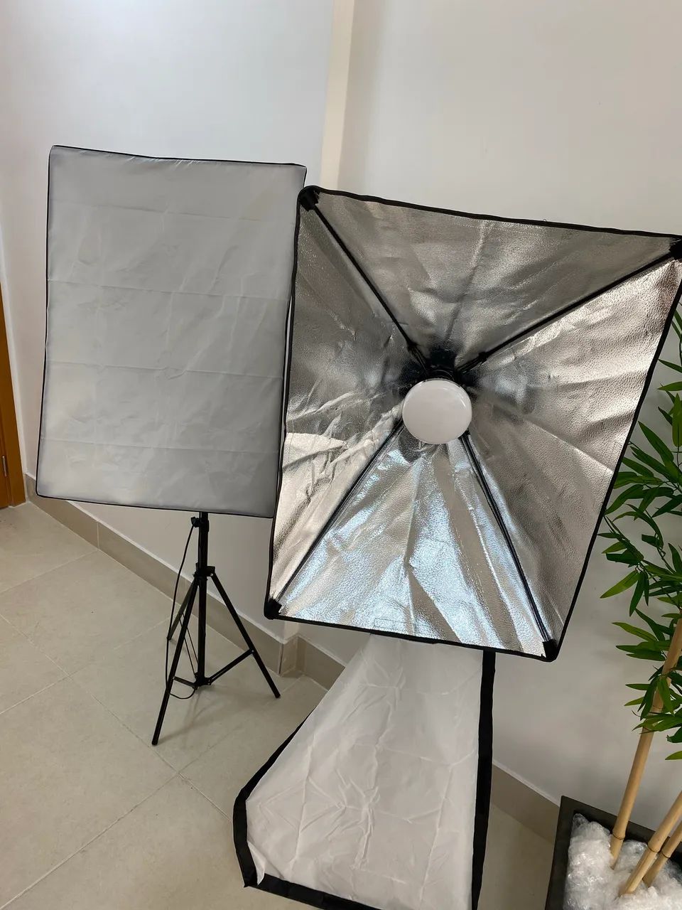 Kit soft box led com tripé foto estúdio 