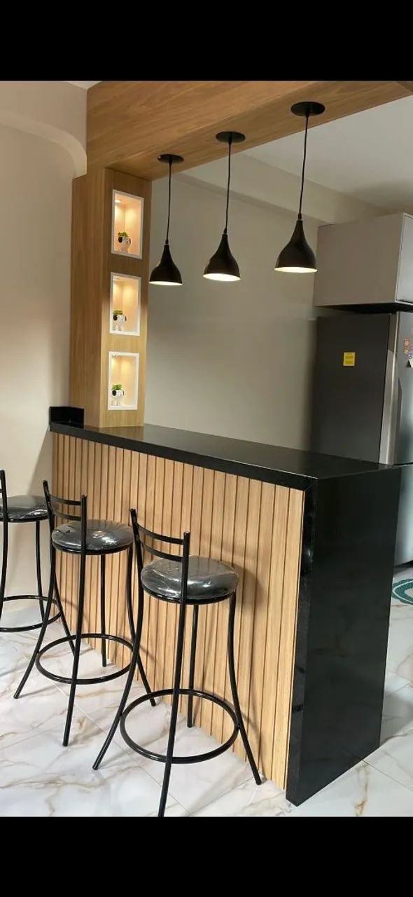 Balcão americano, ilha e Bancadas pia e cooktop  - Foto 4
