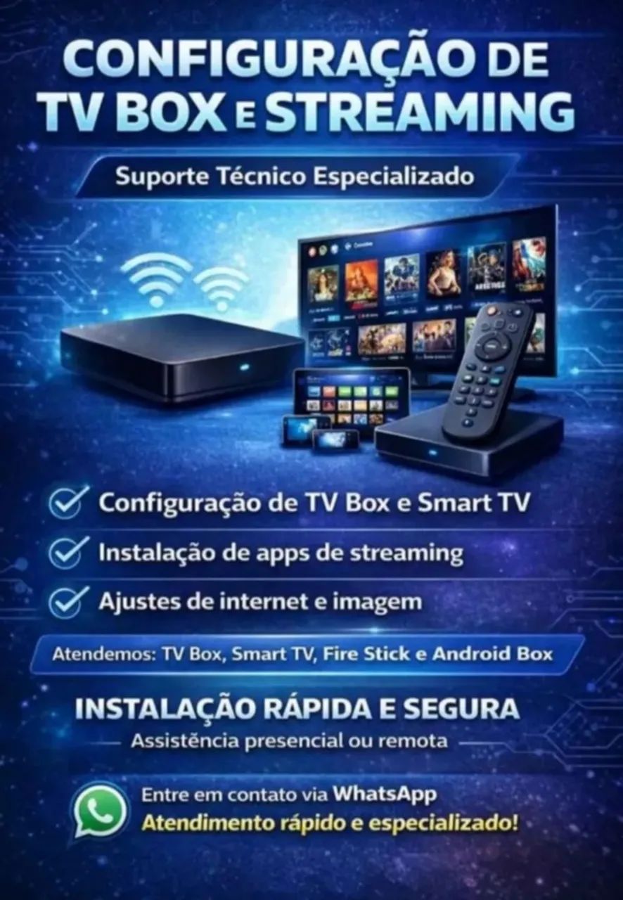 CONFIGURAÇÃO DE TV BOX E STREAMINGS