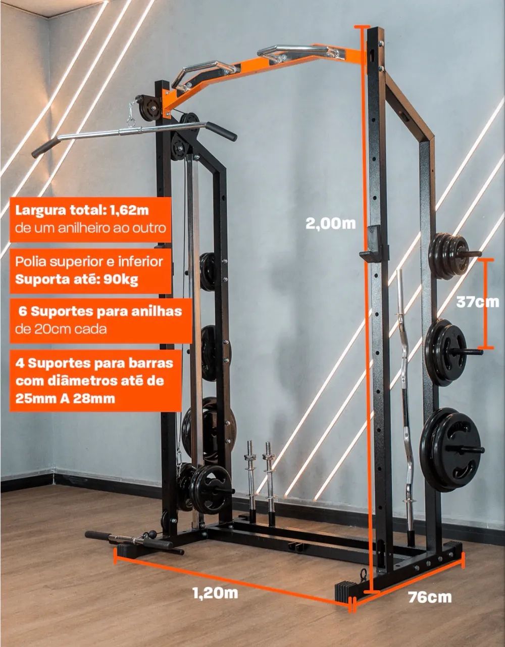 Rack Multifuncional para Musculação  - Foto 3