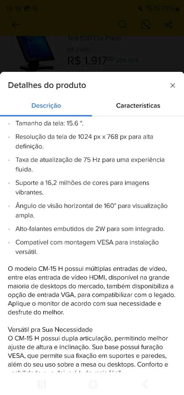 Monitor 15.6 polegadas - Foto 5