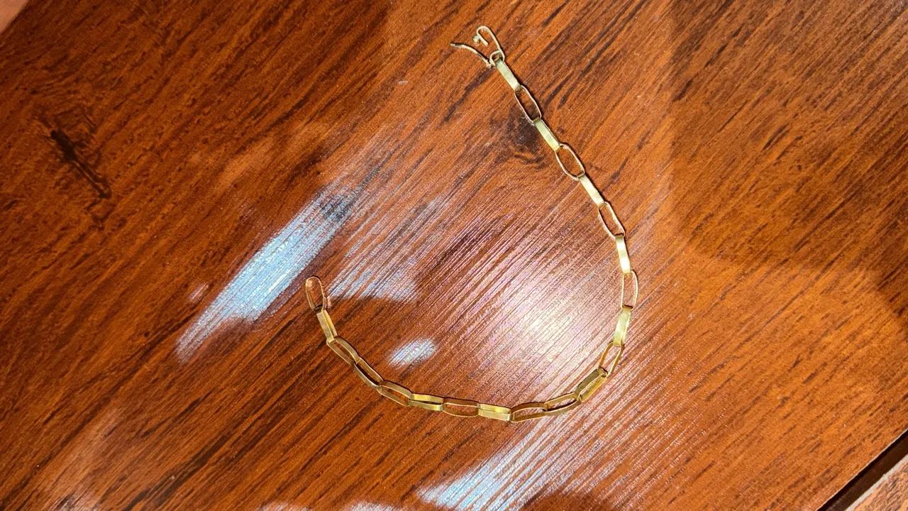 Pulseira de ouro 18k maciço 5,5  - Foto 3