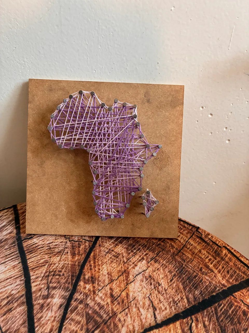 Quadro String Arte com Linhas Continente Africano| Afro| Quadro de Prego | - Foto 2