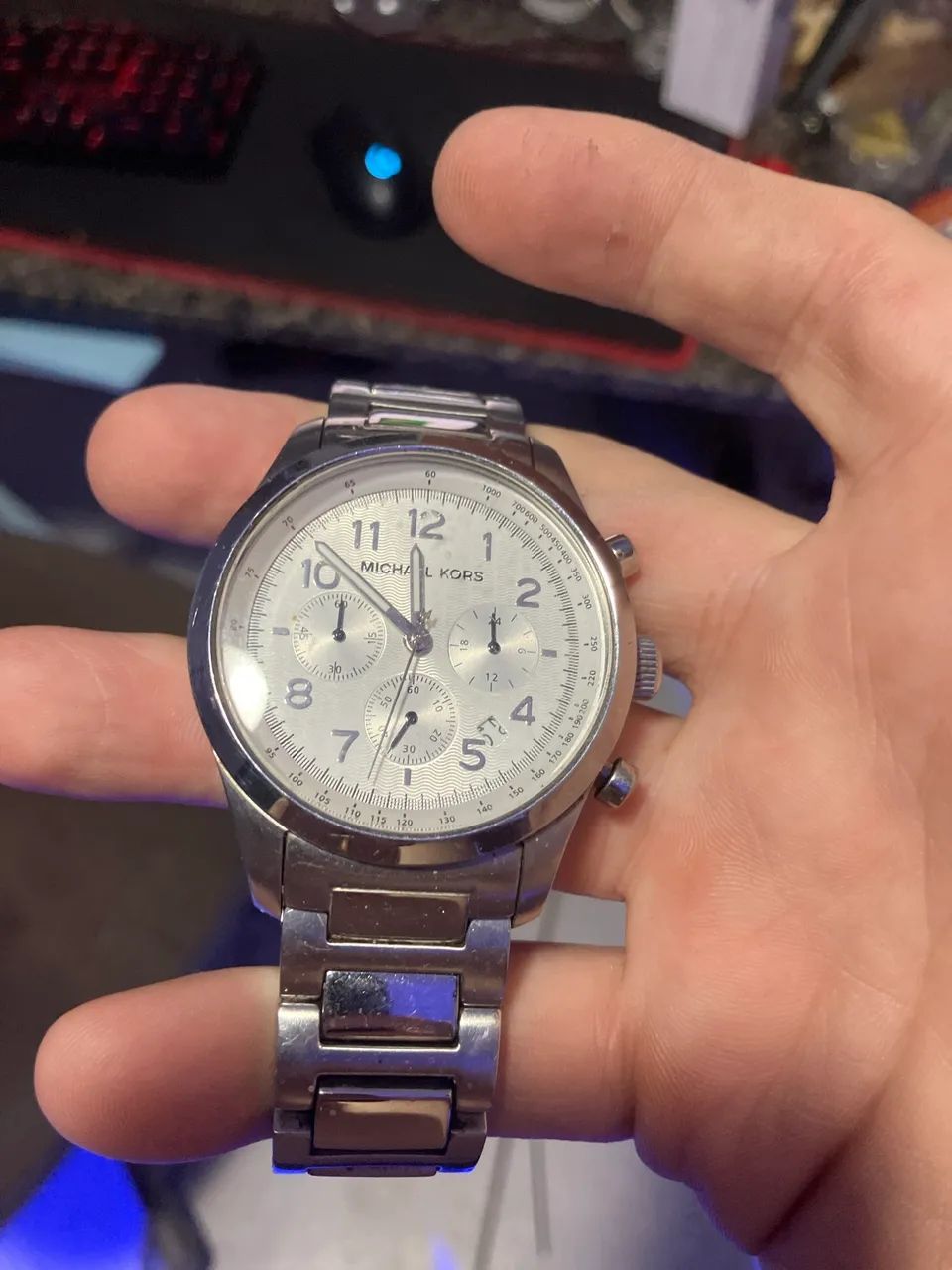 Relogio micheal kors masculino prata