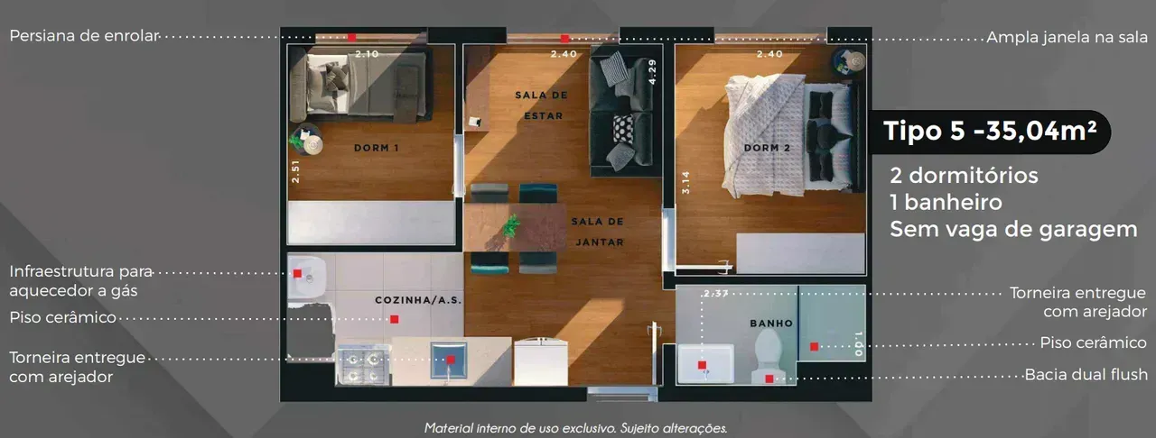 PLANTA 35m²