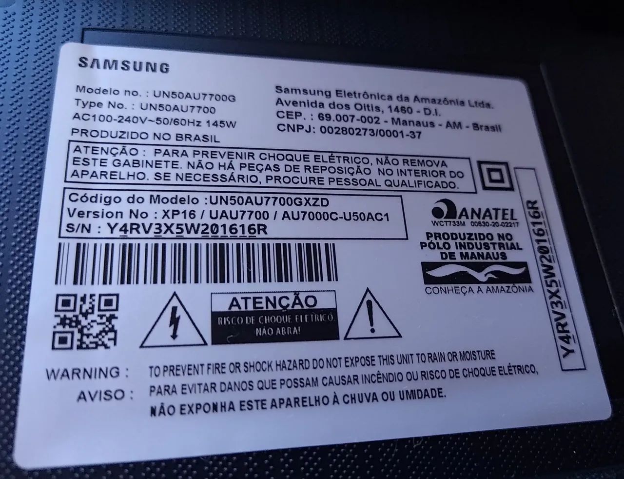 Smartv Samsung 50 polegadas com defeito - Foto 2