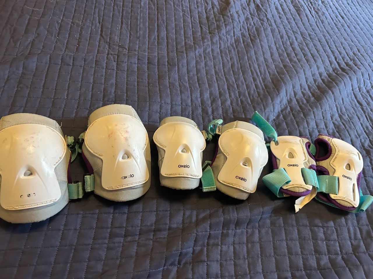 Conjunto de Proteções Oxelo Original - Joelheira, Cotoveleira e Munhequeira