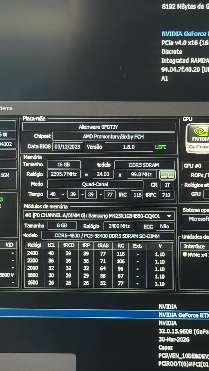 Alienware M17 Gamer | Notebook Premium Dell | Troco - Aceito Propostas - Foto 4