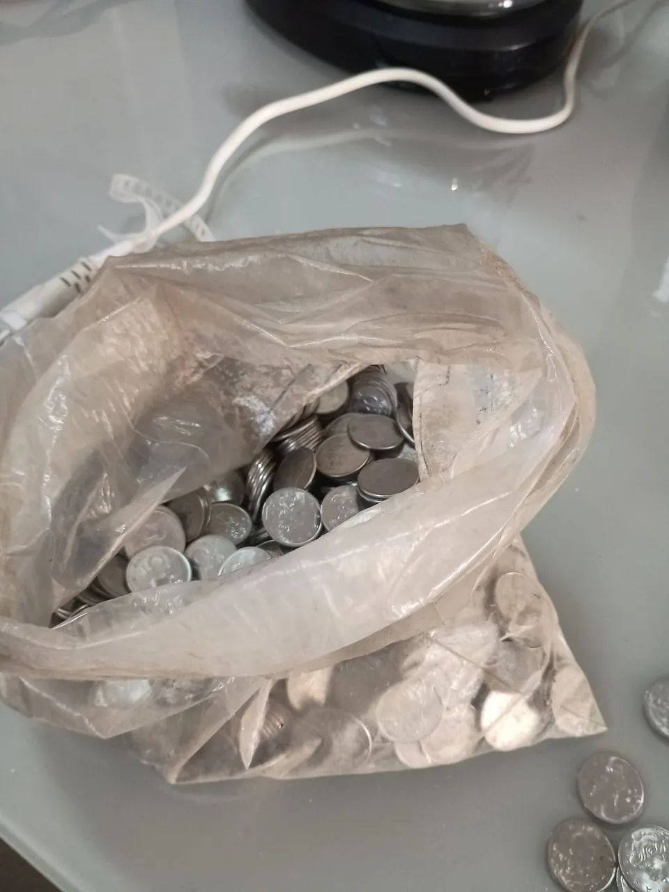 Saco de moedas antigas - Foto 2