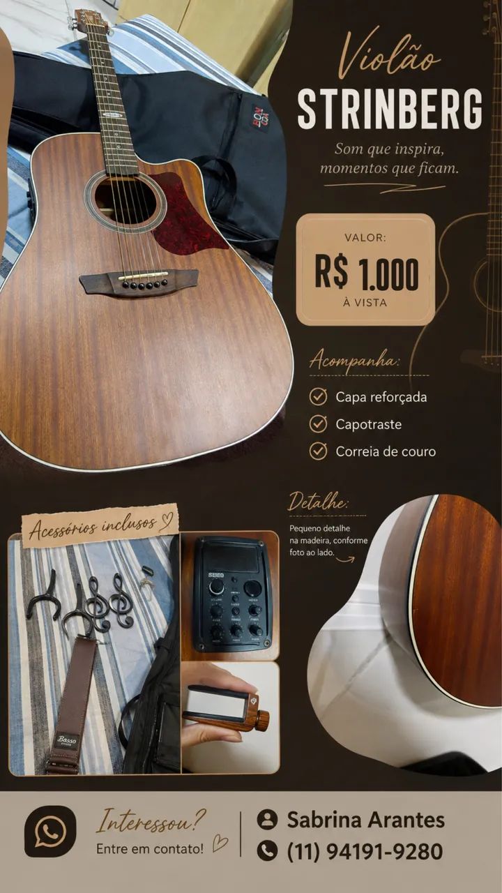 Vendo Violão e Ukulele 