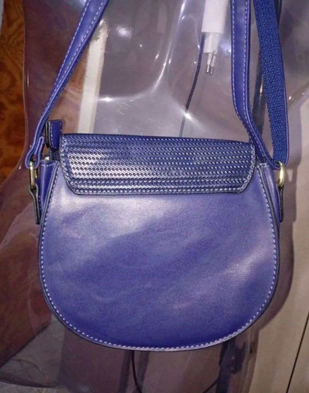 Bolsa Azul marinho transversal  - Foto 2