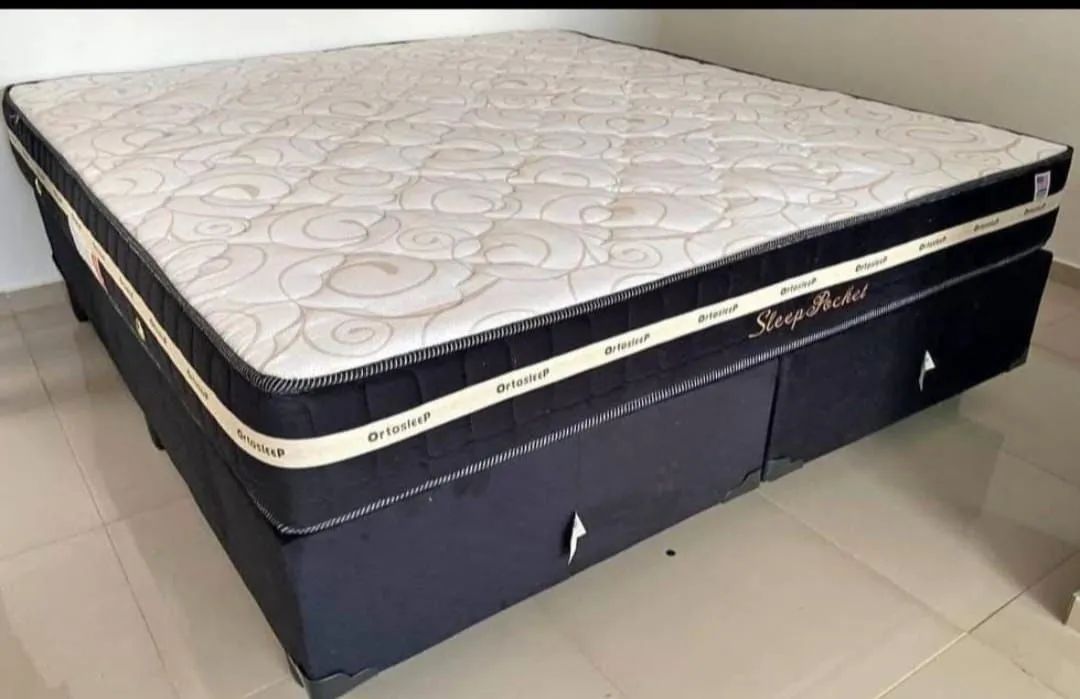 Cama box colchão e base  - Foto 3