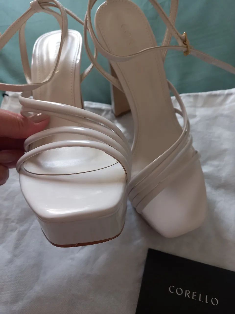Sandália Corello off White tamanho 37 nova - Foto 2
