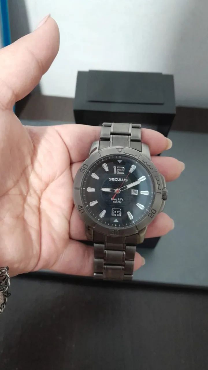 Relógio Seculus Long Life, com 10 ATM
