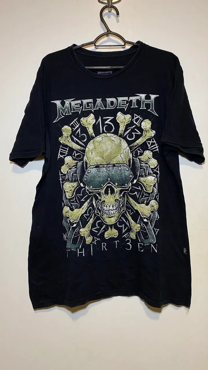 Camiseta megadeth preta 