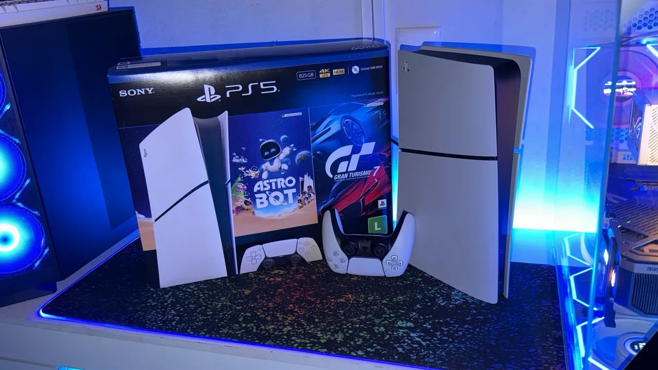 PlayStation 5 SLIM - PS5  DIGITAL - impecável  - Foto 2