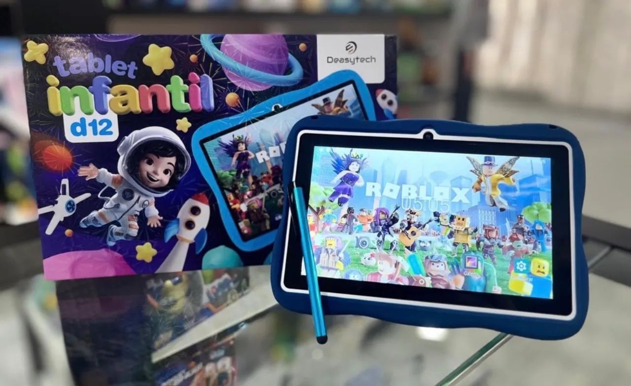Tablet Infantil D12 Azul - Foto 3