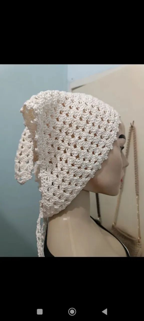 Bandana de crochê  - Foto 3