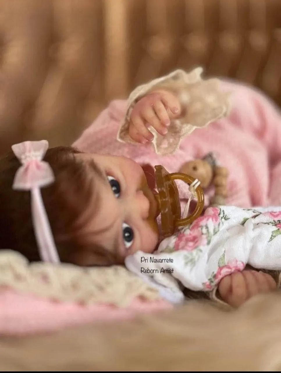 Boneca bebê reborn realista de silicone  - Foto 5
