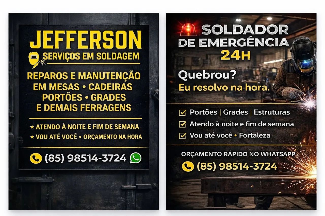 Soldador 24H  EMERGÊNCIA vou ate você 