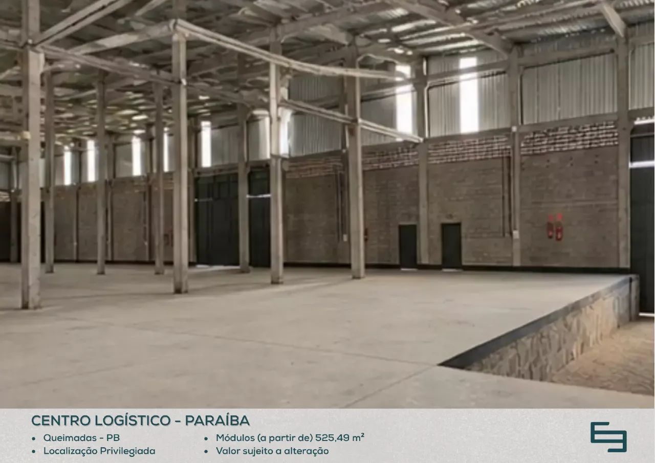 Galpão para alugar em Queimadas/PB com 525,49 m² em condomínio logístico