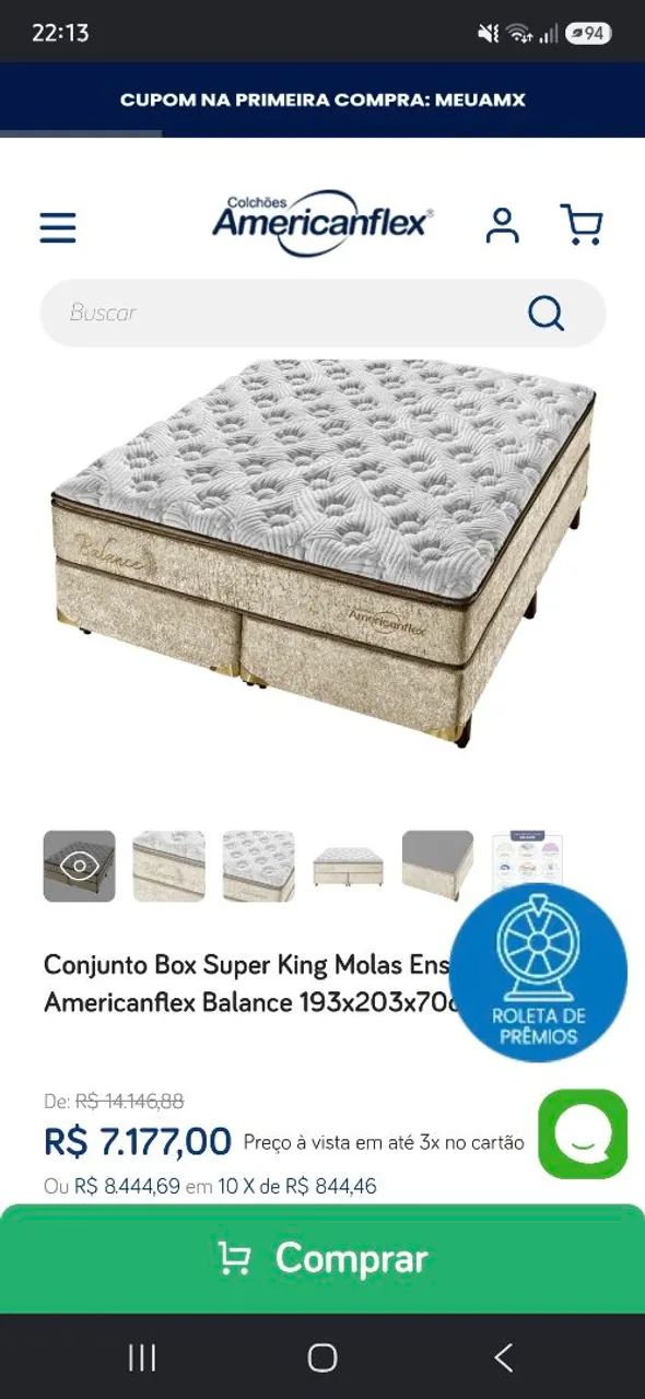 Box Colchão King American Flex